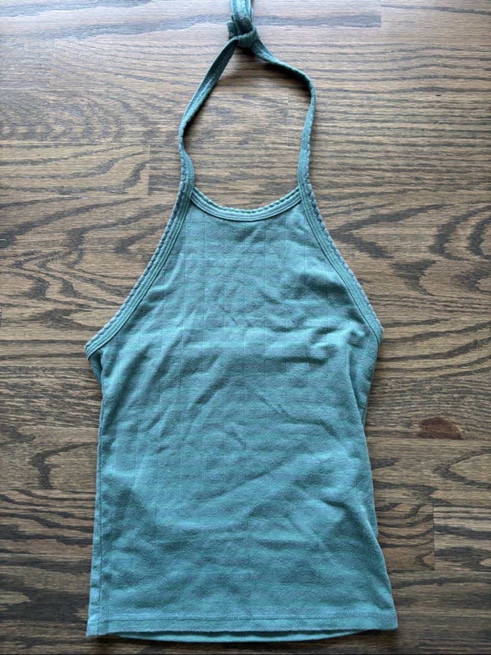 American Eagle Outfitters Teal Halter Tank Top